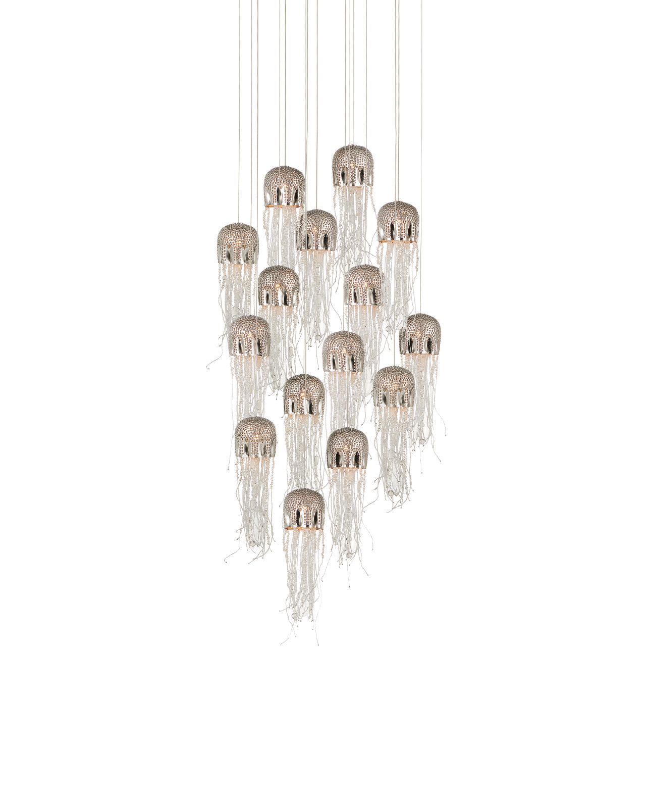 Medusa 15-Light Round Multi-Drop Pendant by Currey and Company