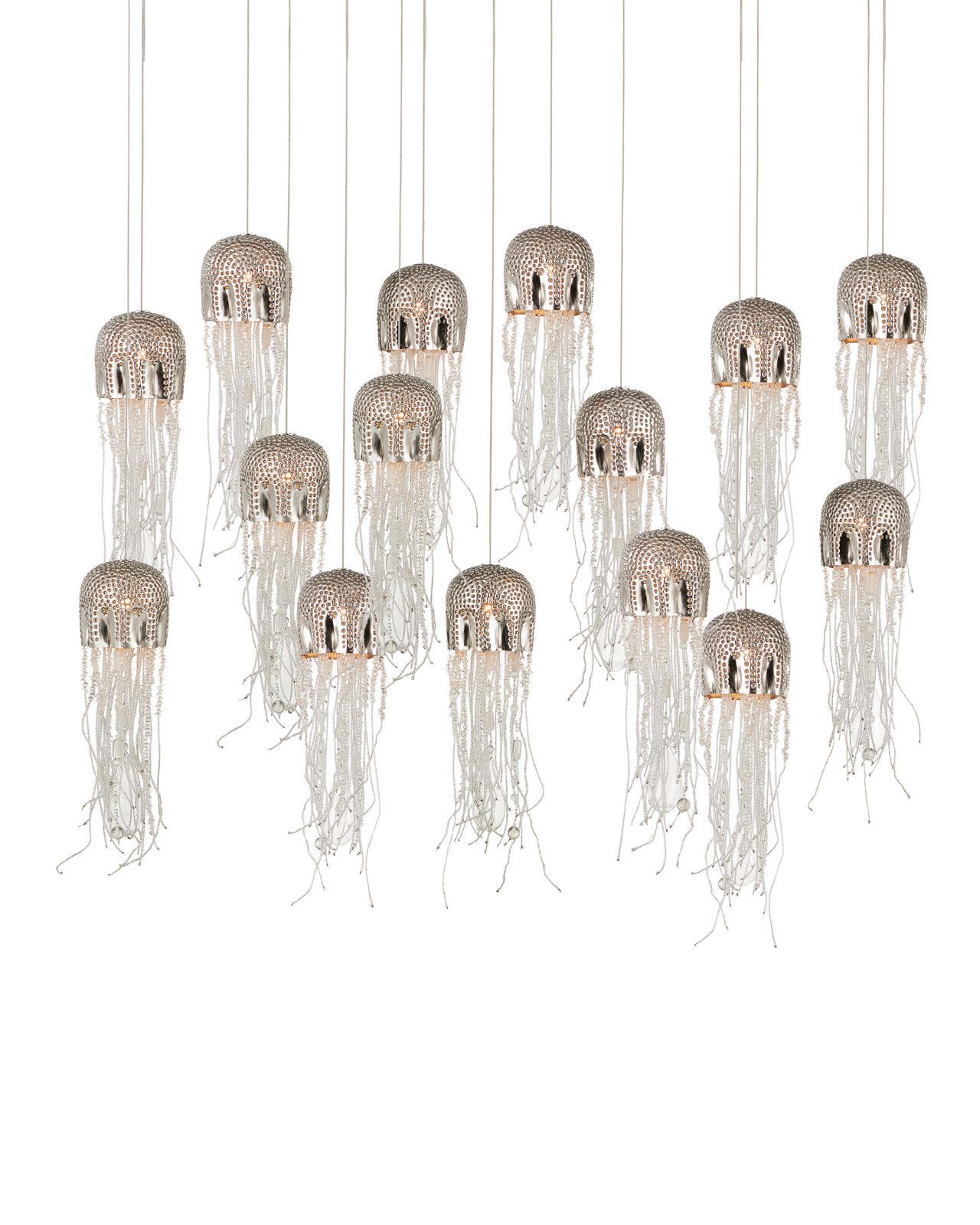 Medusa 15-Light Linear Multi-Drop Pendant by Currey and Company