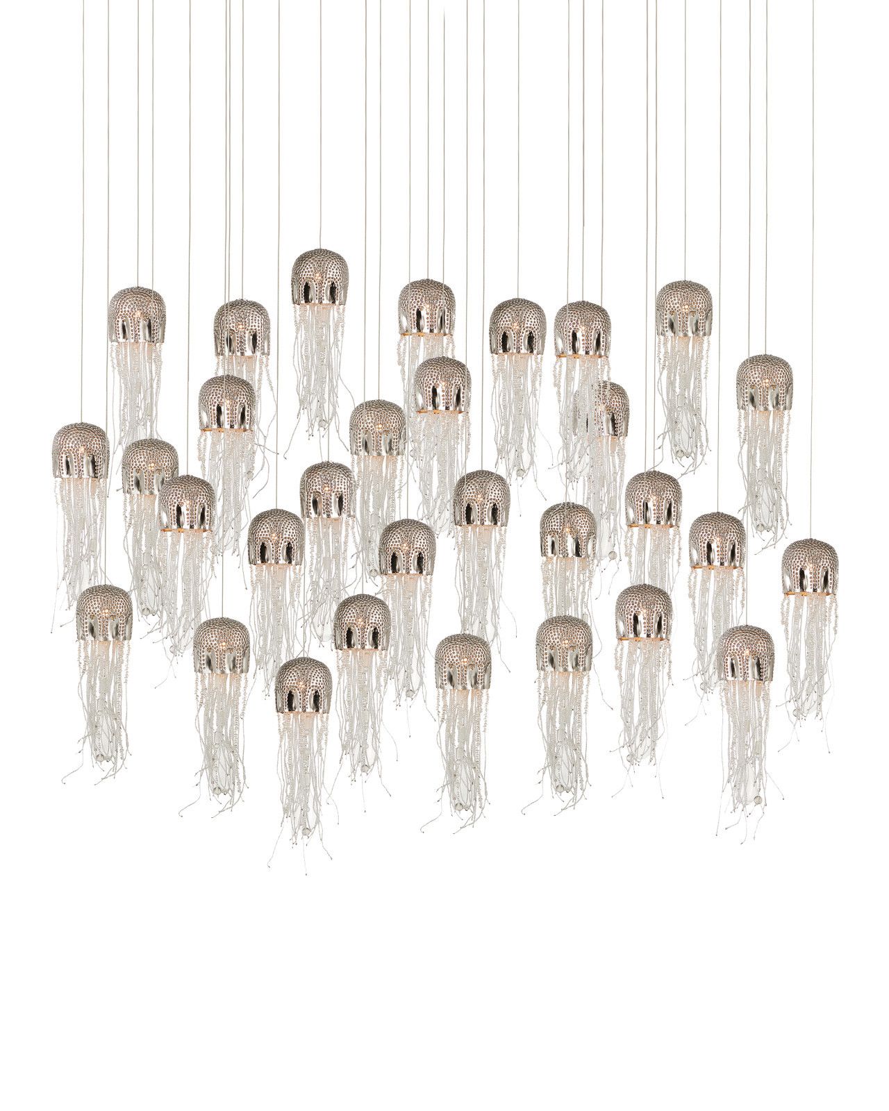 Medusa 30-Light Linear Multi-Drop Pendant by Currey and Company