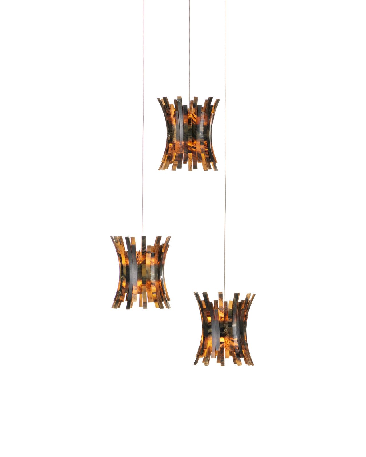Alsop 3-Light Round Multi-Drop Pendant by Currey and Company