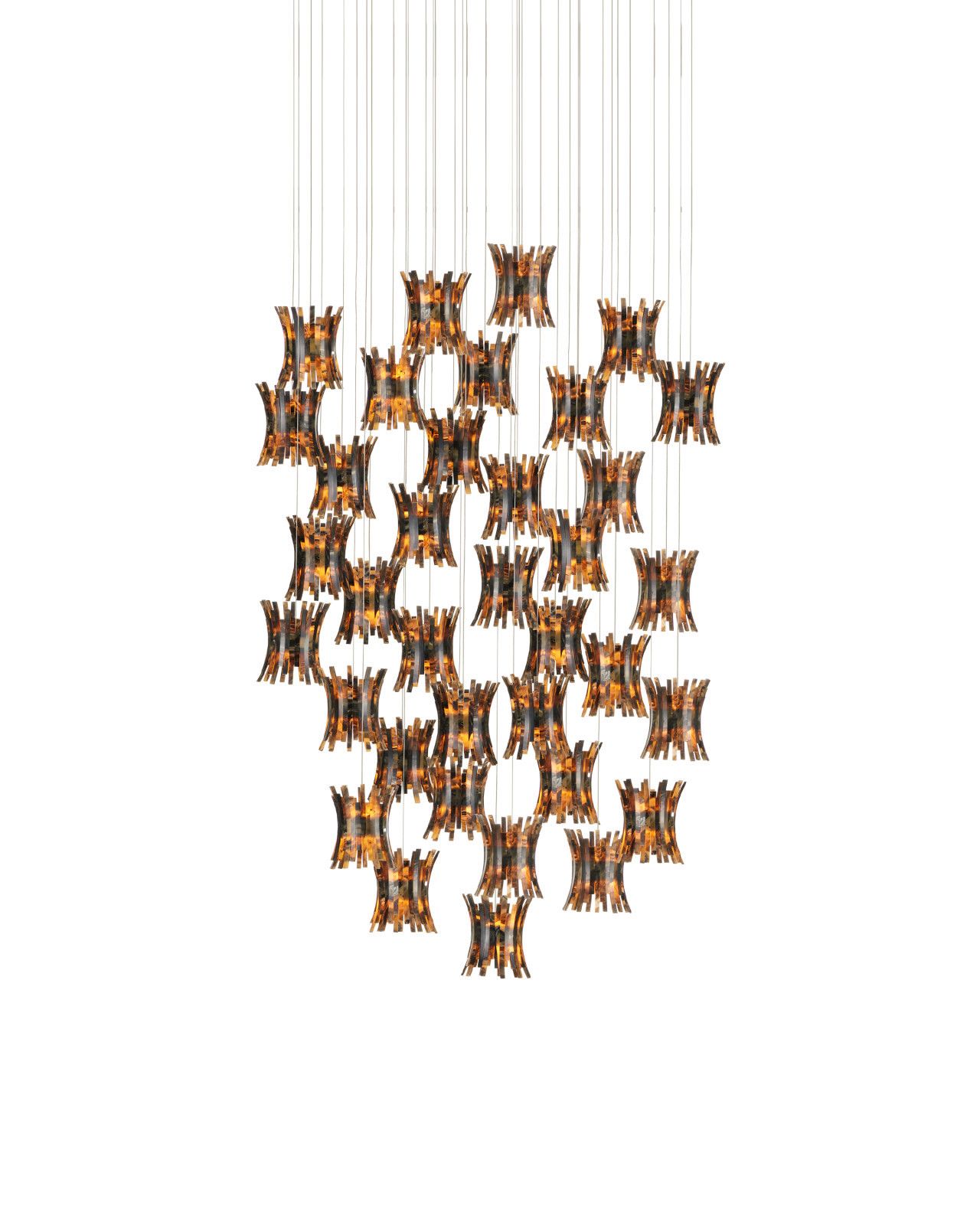 Alsop 36-Light Round Multi-Drop Pendant by Currey and Company