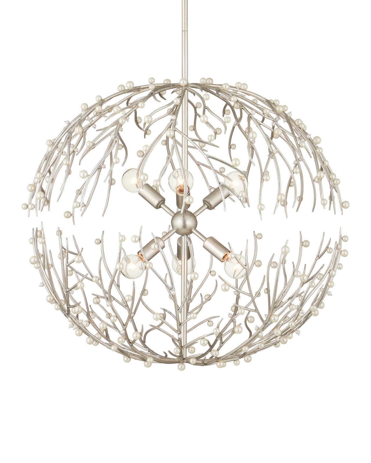 Shinju Pearl Orb Chandelier by Currey and Company