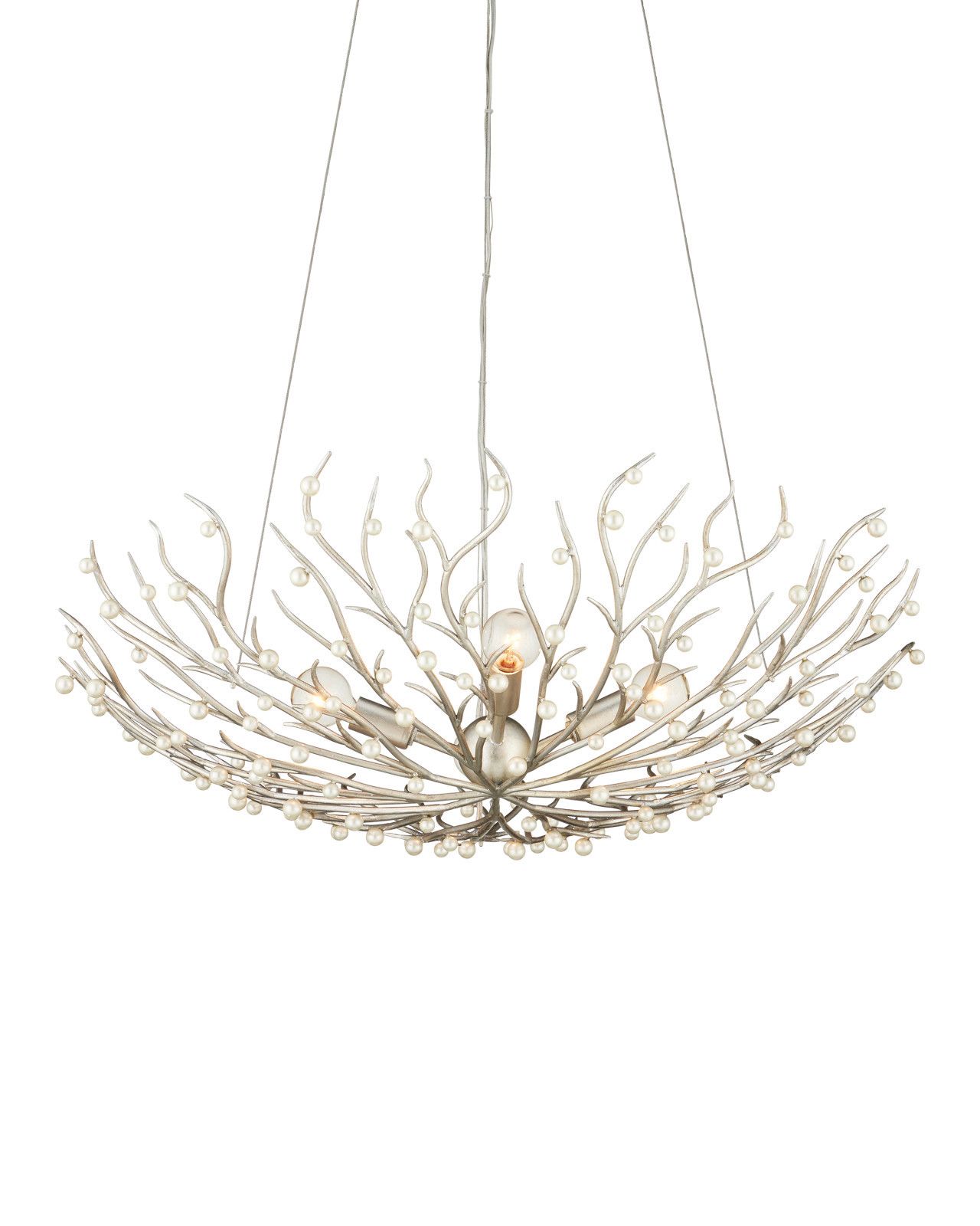Shinju Pearl Bowl Chandelier by Currey and Company