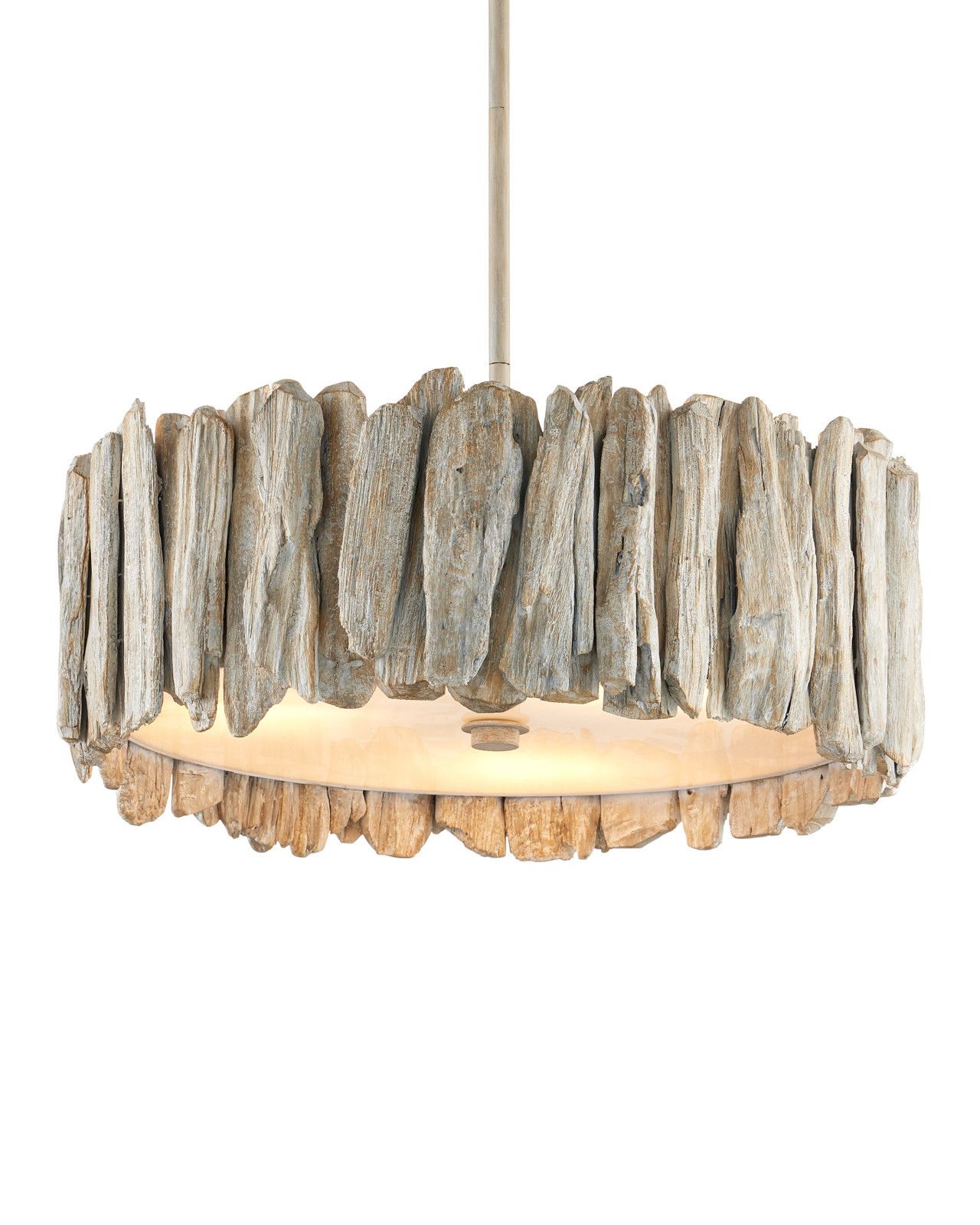 Driftwood Whitewash Semi-Flush Mount by Currey and Company