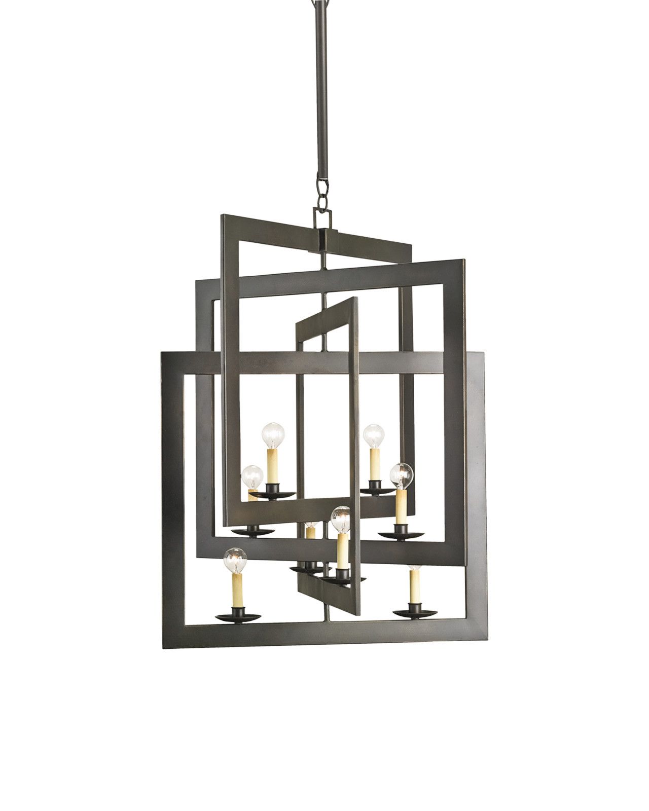 Middleton Large Bronze Chandelier by Currey and Company