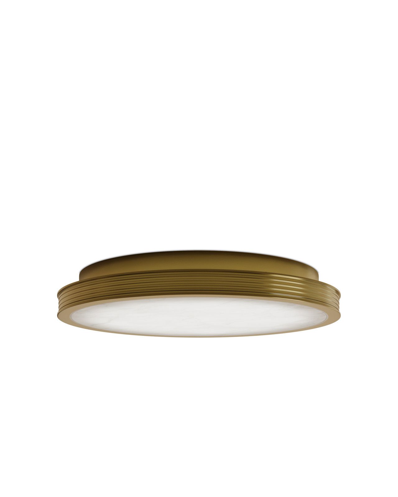 Aydan Small Polished Brass Flush Mount by Currey and Company