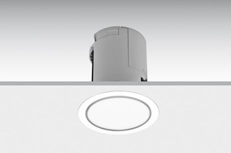 LENS flush-mounted with synthetic trim by DAISALUX