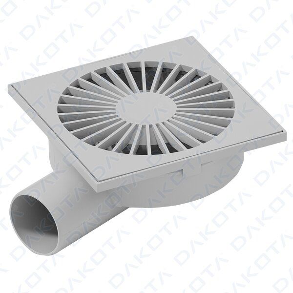 Floor Drain with Low Lateral Exit by Dakota