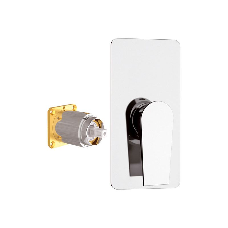 Built-in bath/shower single-lever mixer, Diva series, without diverter, to be combined with the built-in box art. DANBOX. mm Ø 35 cartridge. by Daniel Rubinetterie