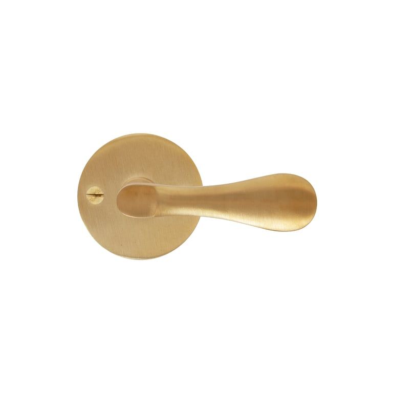 Pair Door handle COH289/50F - F Laiton Brosse (OS) by Dauby