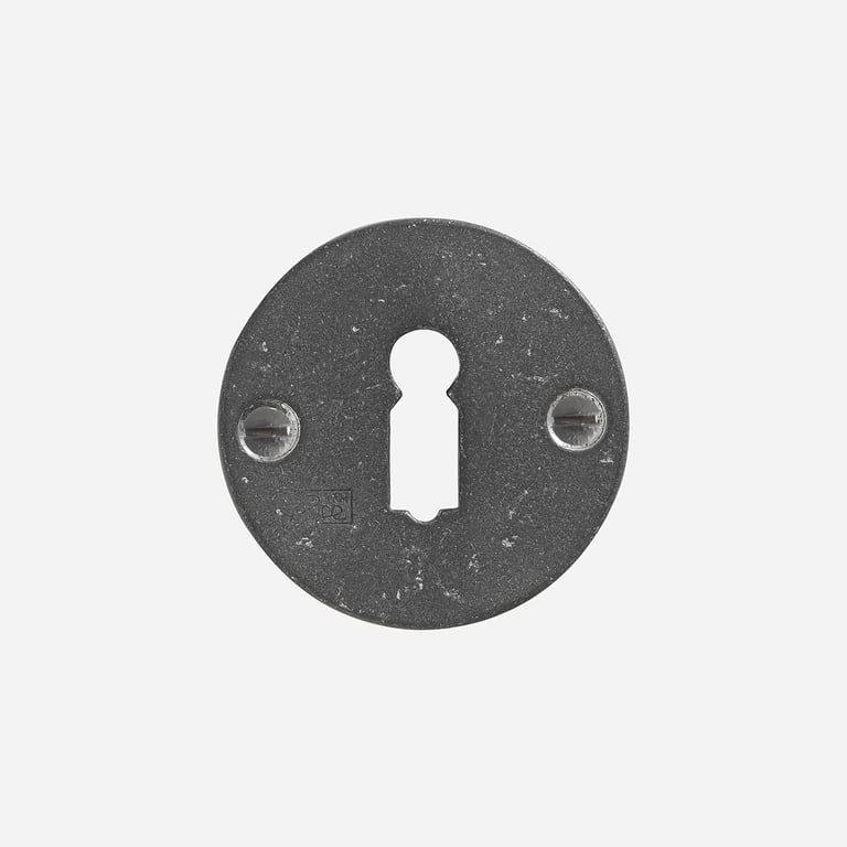 Keyhole escutcheon - F Metal Brut (RM) by Dauby