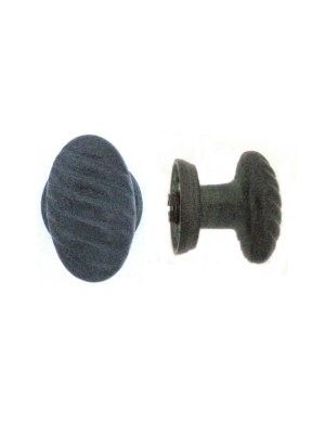 Pair Knob PO5 - Mm Argent Agee (AI) by Dauby