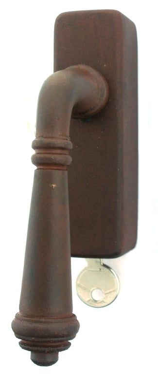PIECE BEQUILLE DE FENETRE BE287/DKS  ROUILLE CIRE (RC) securité by Dauby