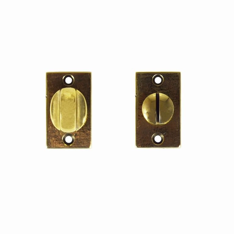 Set WC turn & release R5 - Laiton Naturel Poli (NOL) by Dauby