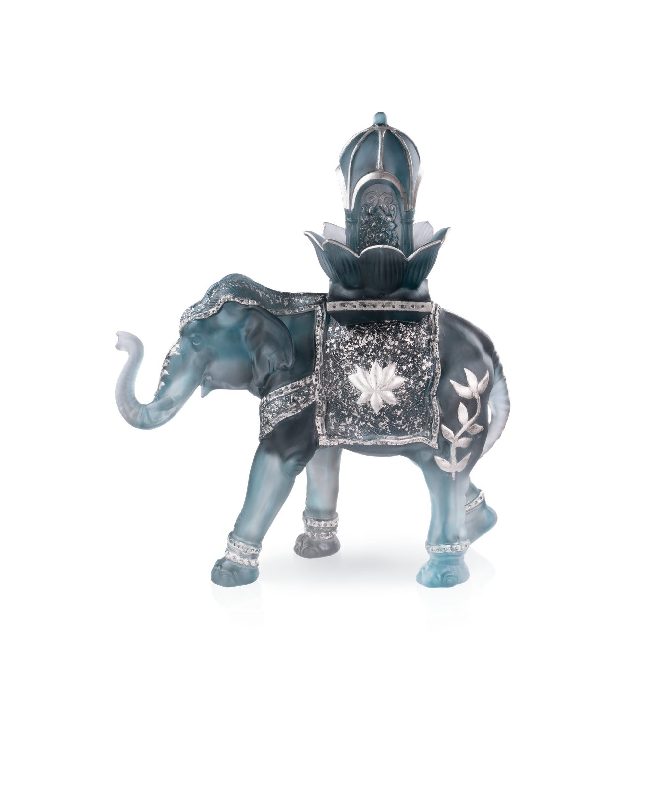 Eléphant Shalmara bleu gris 25ex by Daum