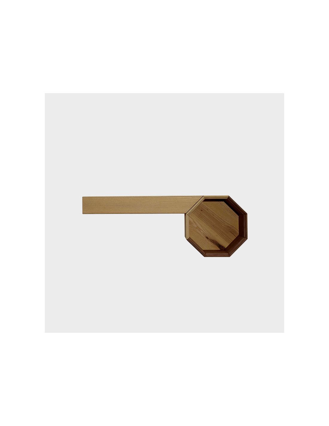Otto – Modulo ottagonale con ripiano in legno naturale by Deodara