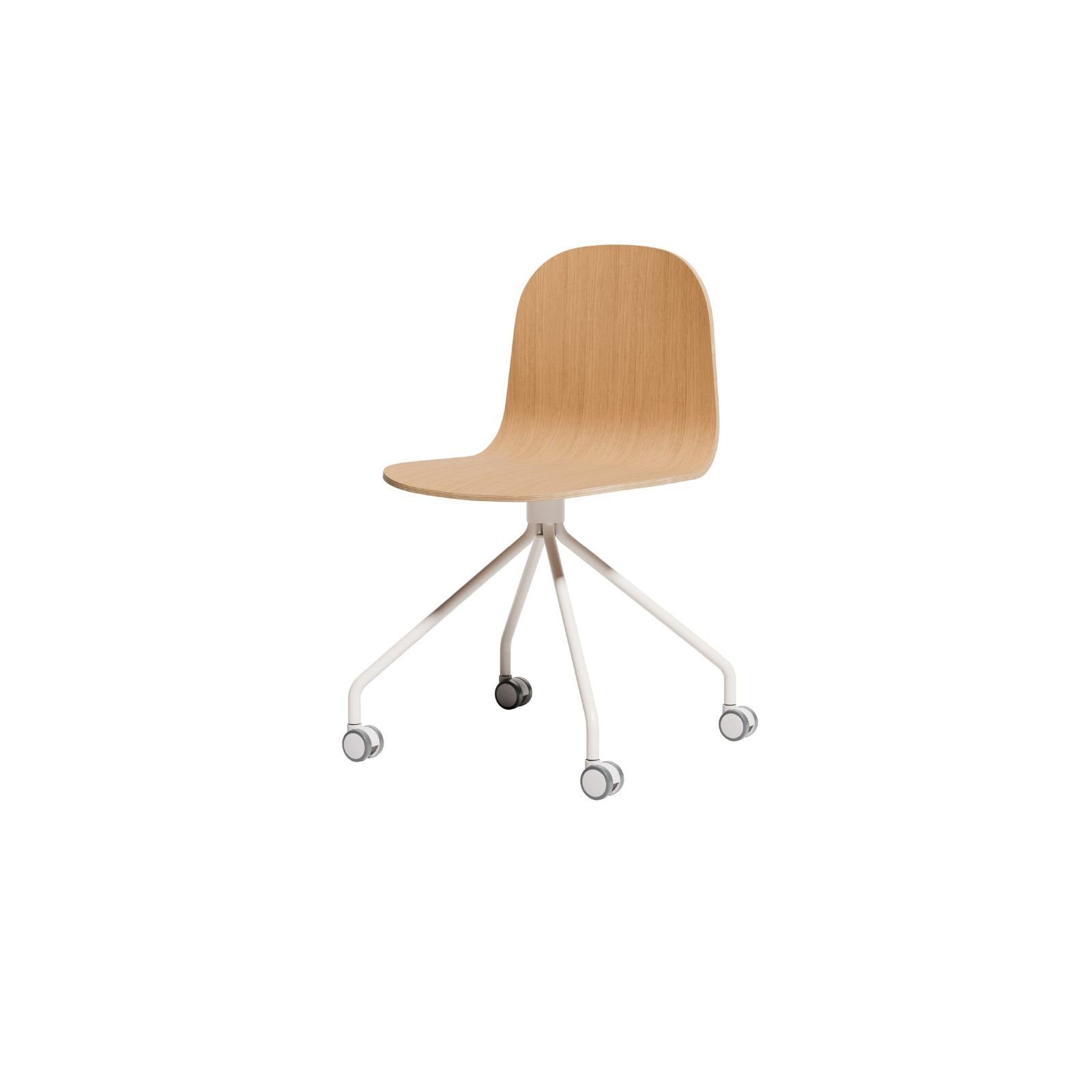 Potato Chair - Oak - Swivel with Castors by DesignByThem