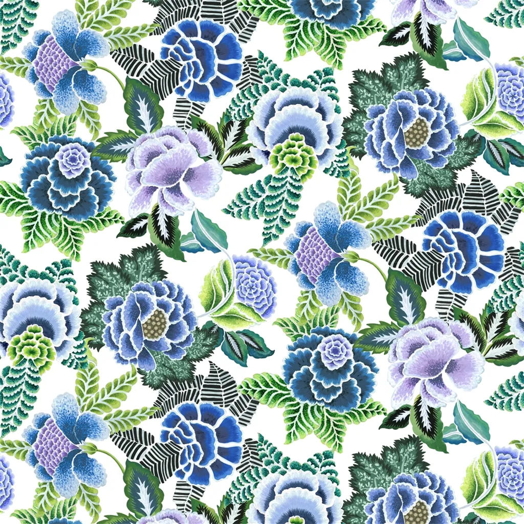 Rose de Damas - Cobalt by Designers Guild