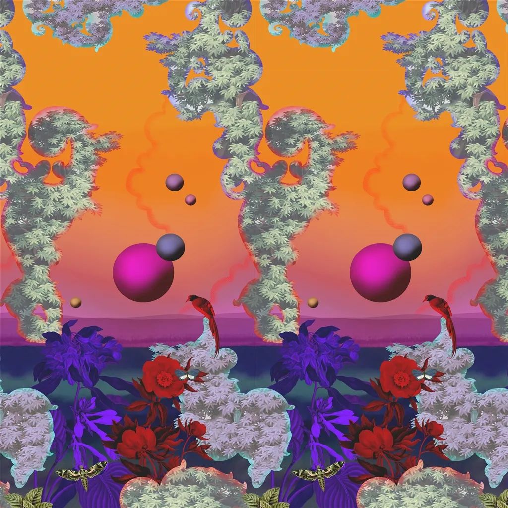 Novafrica Sunset Scene 2 Tangerine by Designers Guild