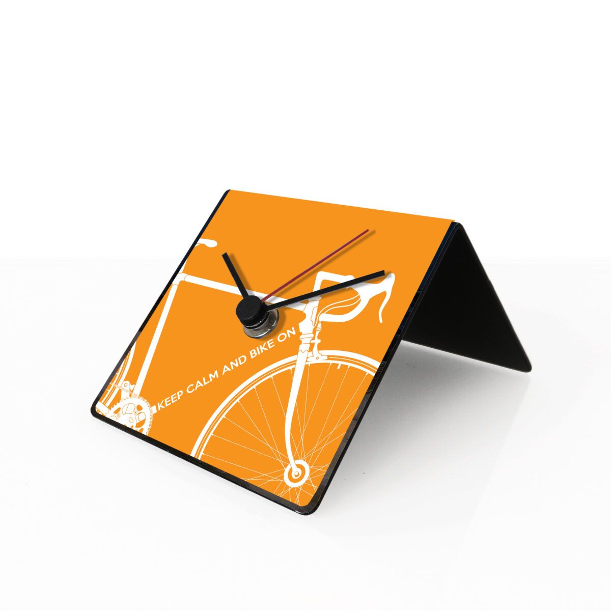 Bike Orange Desk Clock by designobject.it