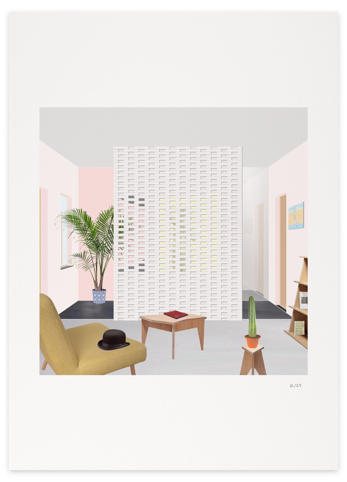 Shop the art print Bruxelles by architect Pierre Escobar by DESPLANS