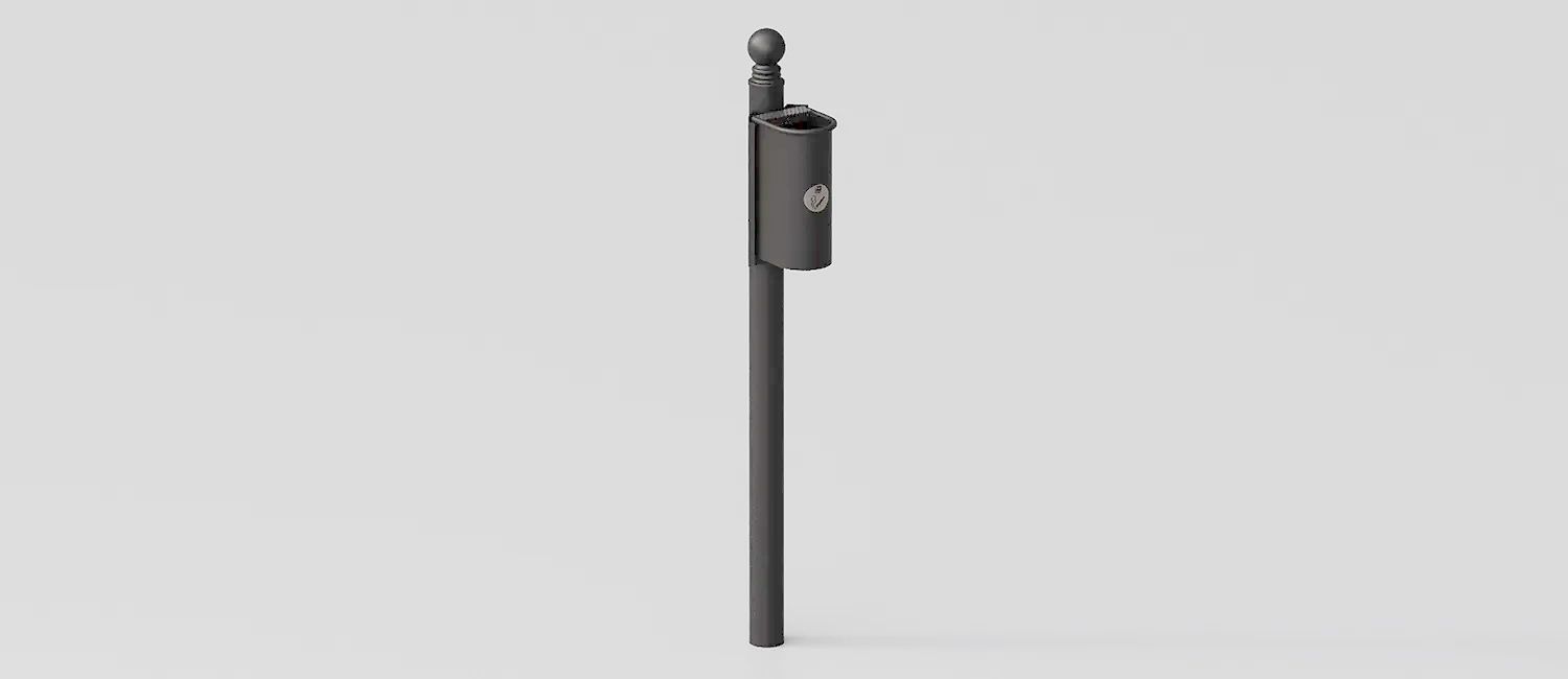 Ashtray with Column "Cicco" for Urban Furniture by DIMCAR
