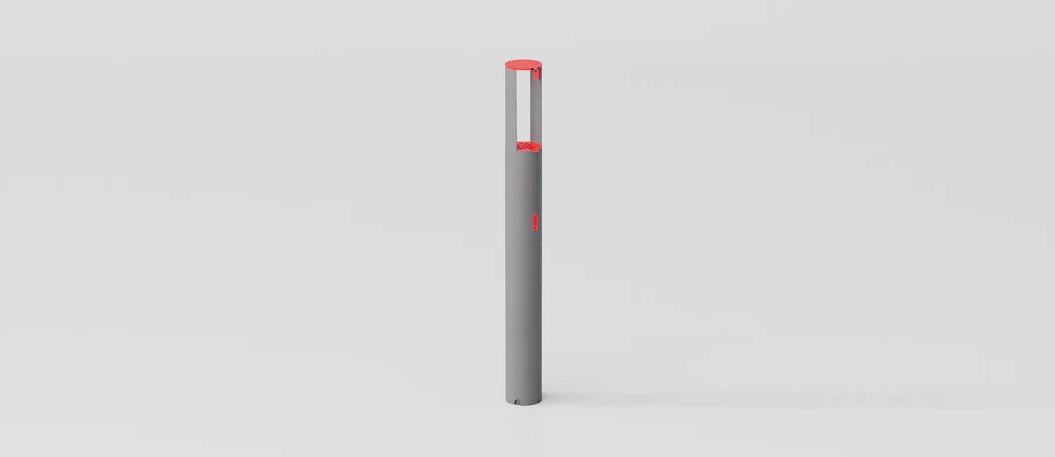 Modern Design Freestanding Ashtray "Charlie" by DIMCAR