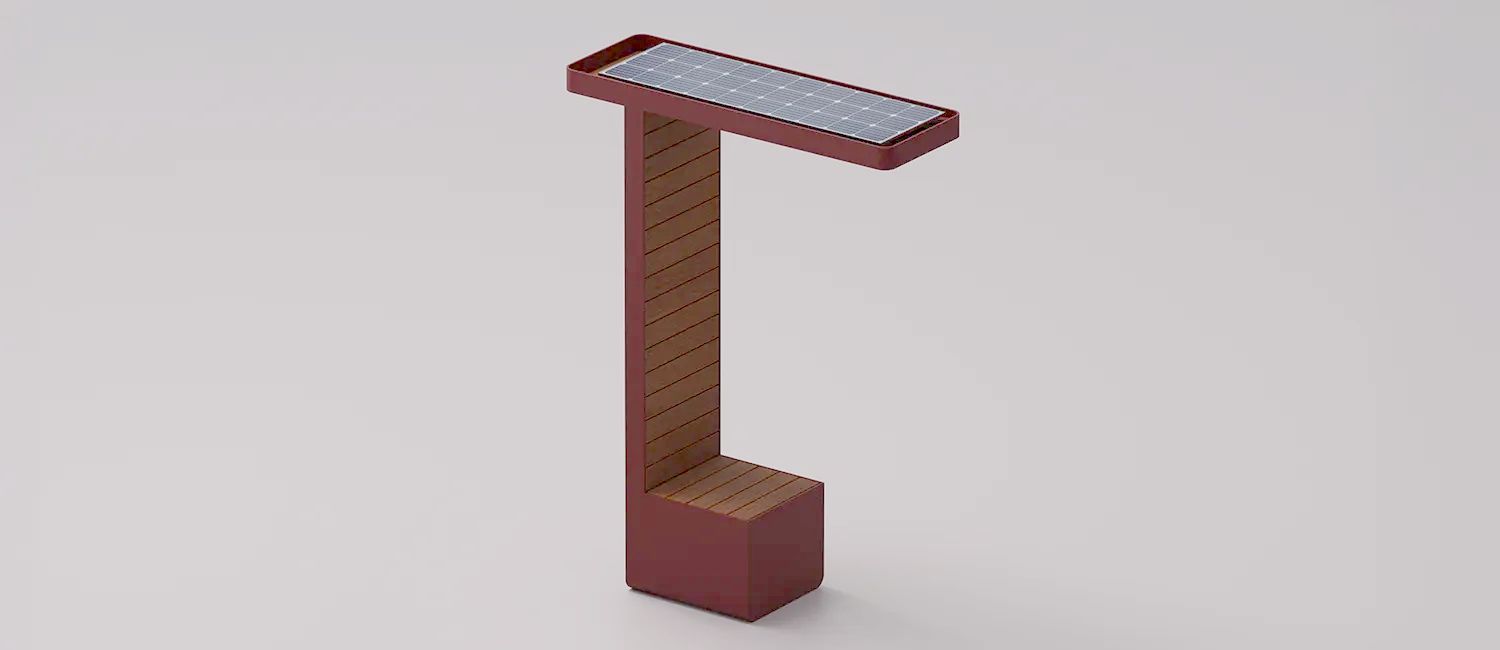 Module "io" with Solar-Powered Lighting for Seating by DIMCAR