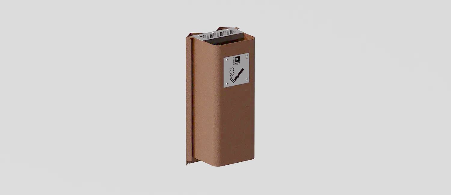 Outdoor Wall-Mounted Ashtray "Cenerino" by DIMCAR
