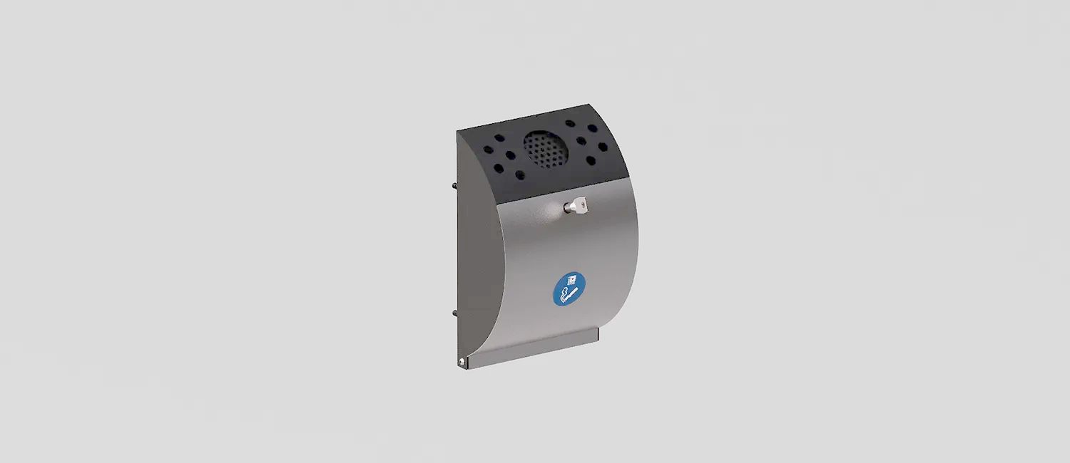 Outdoor Wall-Mounted Ashtray "Smokers" by DIMCAR