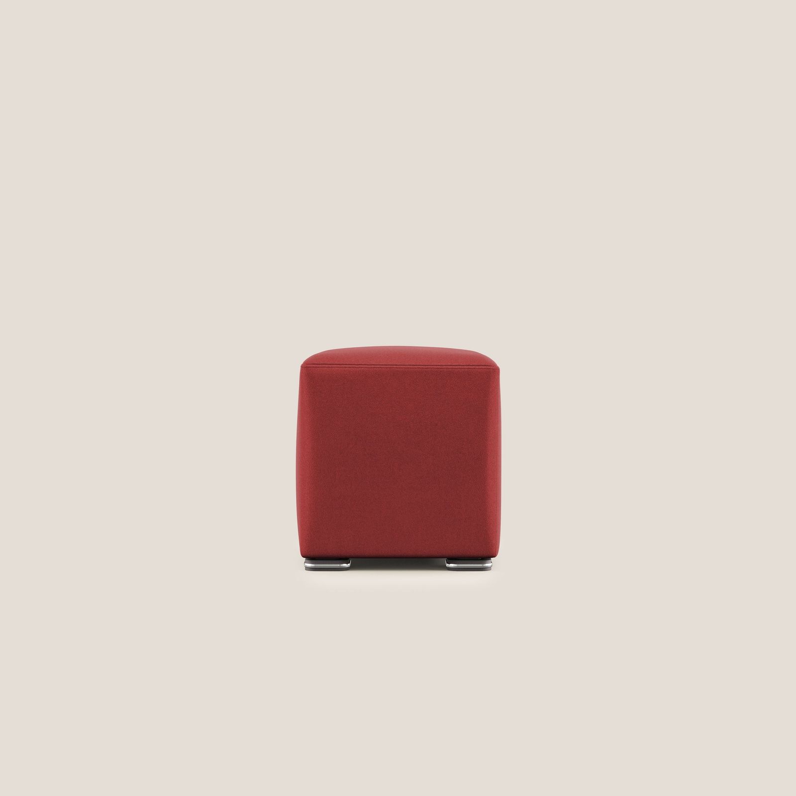 Cube pouf in microfibre stain-resistant by Divani Store