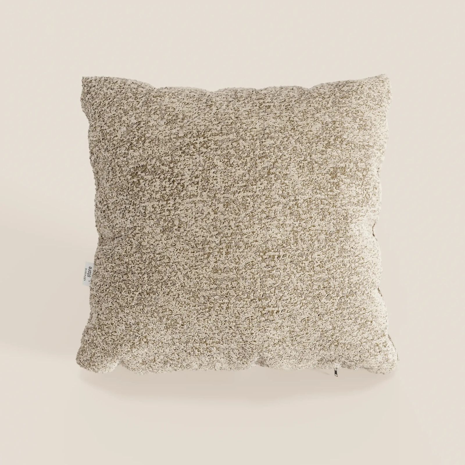 Magnolia cushion available in various colours made in pregiato bouclé mélange soft and strutturato T29. by Divani Store