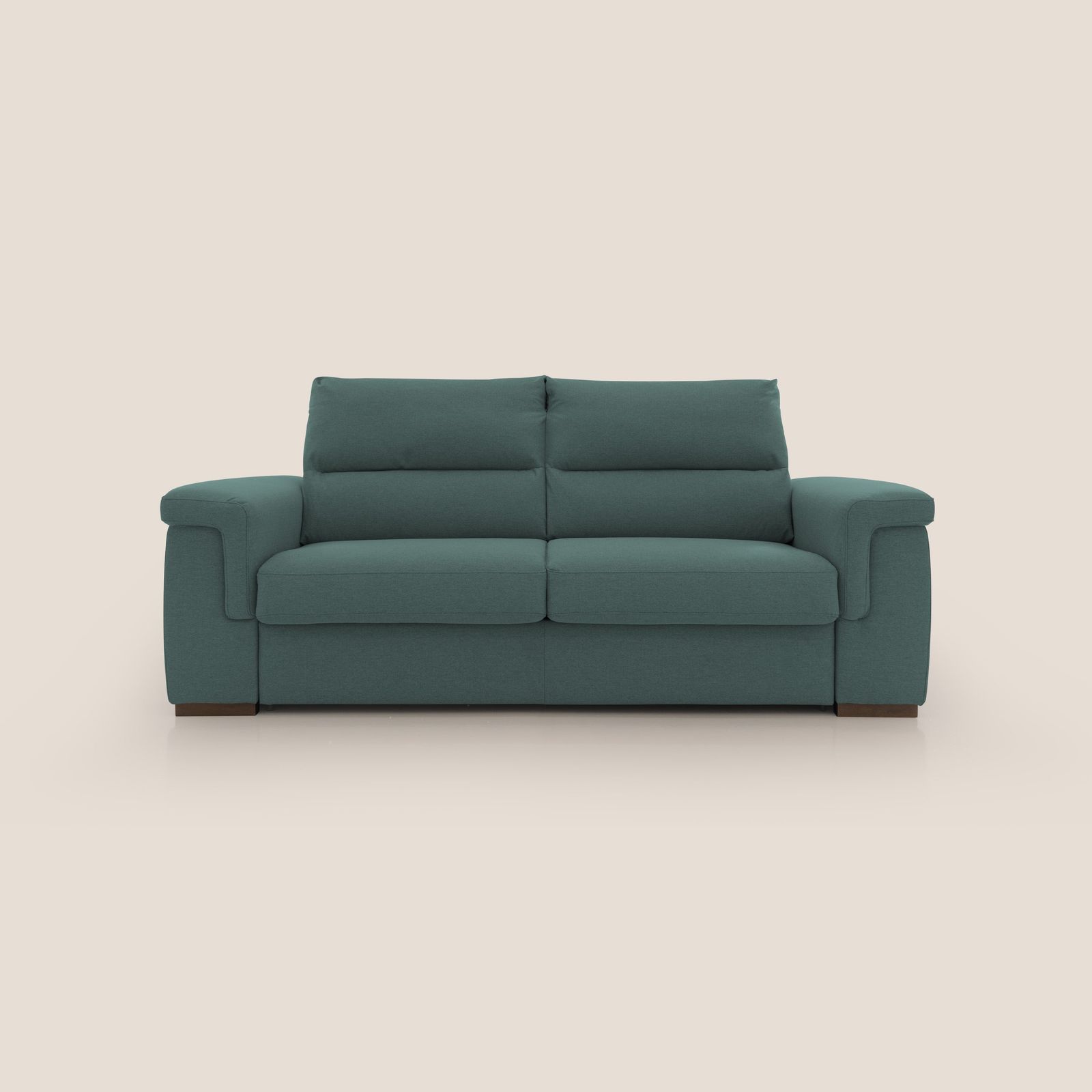 Magnolia sofa bed with mattress high 18 cm soft schienale high in fabric stain-resistant by Divani Store