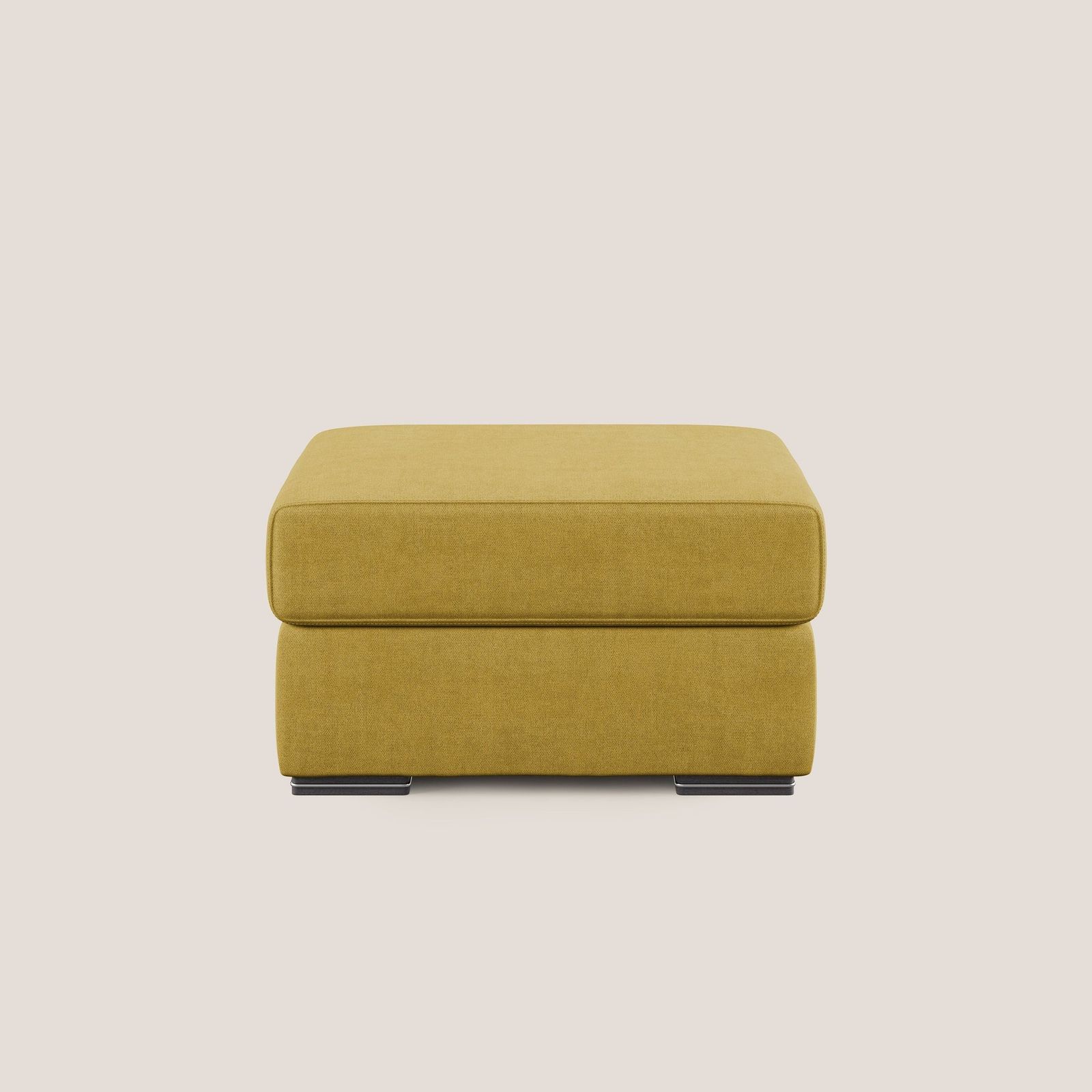 Sun pouf apribile contenitore in tessuto impermeabile T02 giallo by Divani Store
