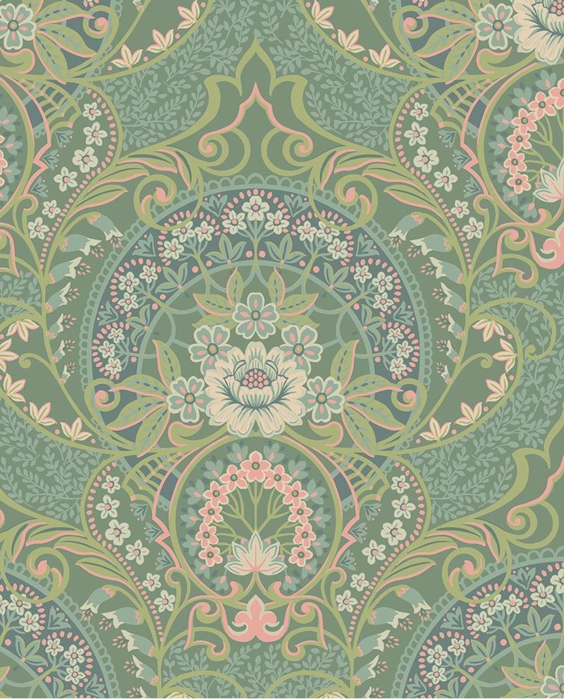 POSY 316013 - Green wallpaper by Eijffinger