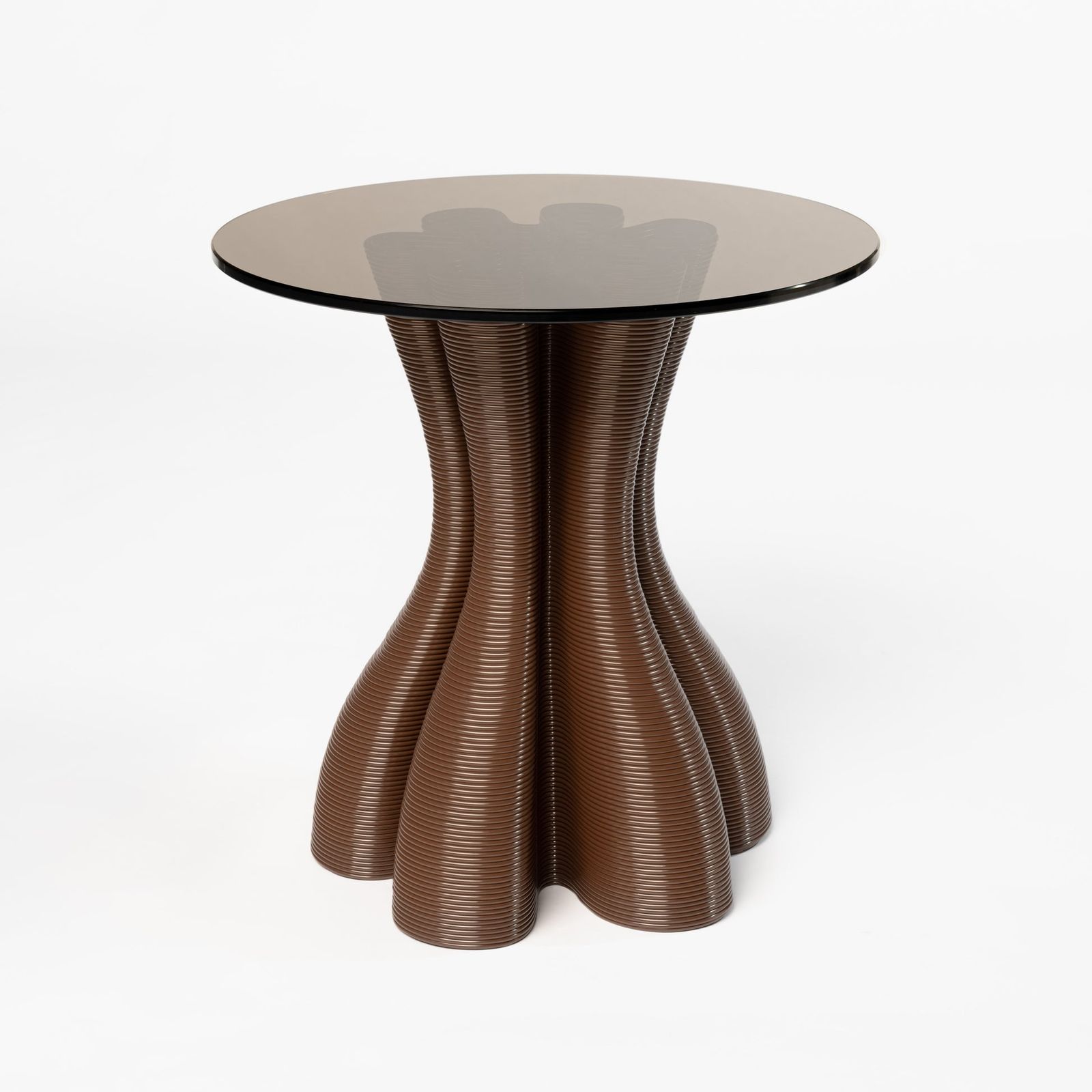 Anemone Side Table Chocolate by Ekbacken Studios