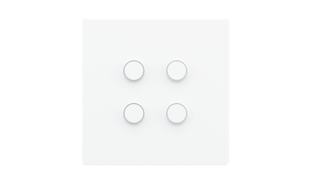 4-fold pushbutton with thermostat - RGB LED by EKINEX