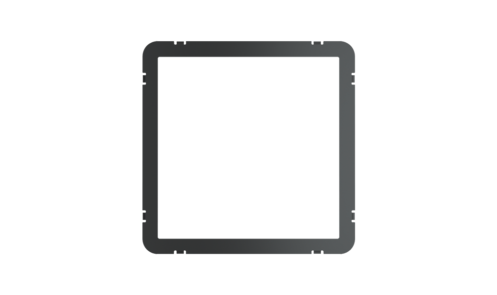 Plastic frame for button compatibility with Waterproof Cover IP65 by EKINEX