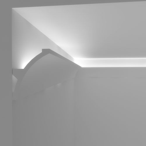 EL702 Cornice stondata per luce diffusa led a soffitto by Eleni Lighting
