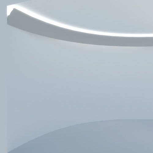 EL702.flex Cornice stondata per luce diffusa led a soffitto by Eleni Lighting