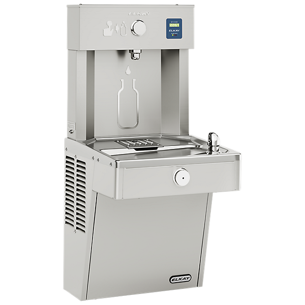 ezH2O®  Vandal-Resistant Bottle Filling Station & Single Cooler Non-Filtered Refrigerated Stainless by Elkay