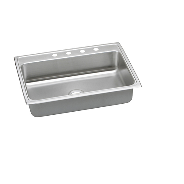 Lustertone® Classic Stainless Steel 31" x 22" x 6" Single Bowl Drop-in ADA Sink by Elkay