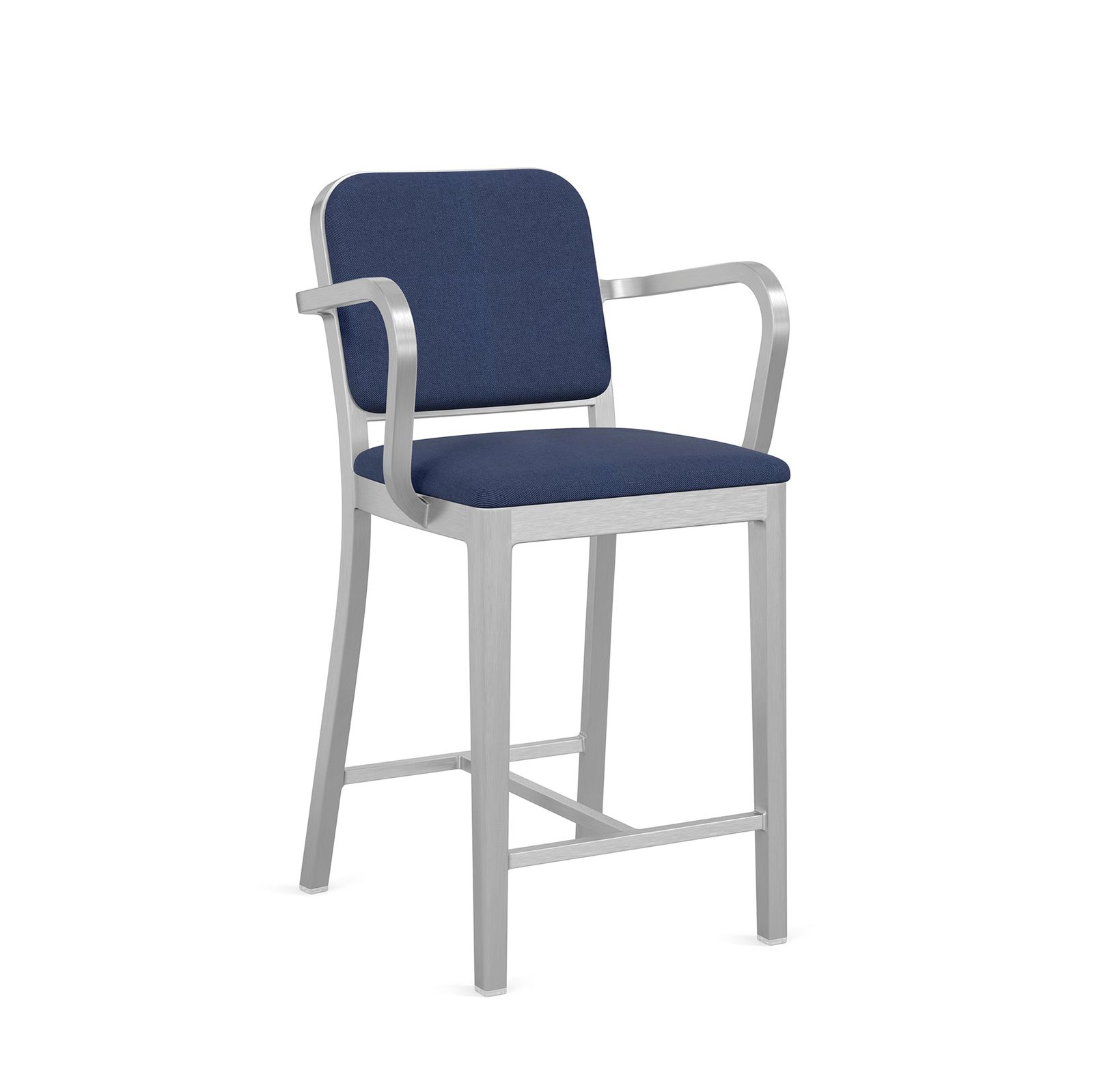 Navy Officer stool with arms by Jasper Morrison by Emeco