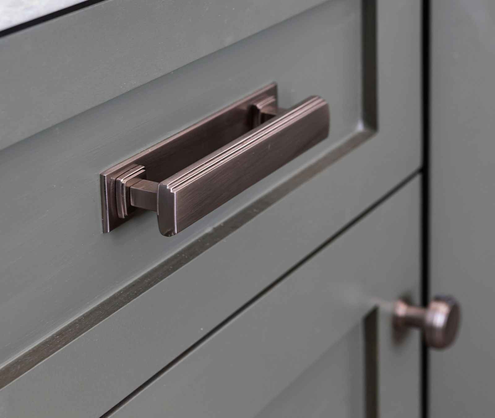 Art Deco Rectangular Cabinet Backplate for Pull by Emtek