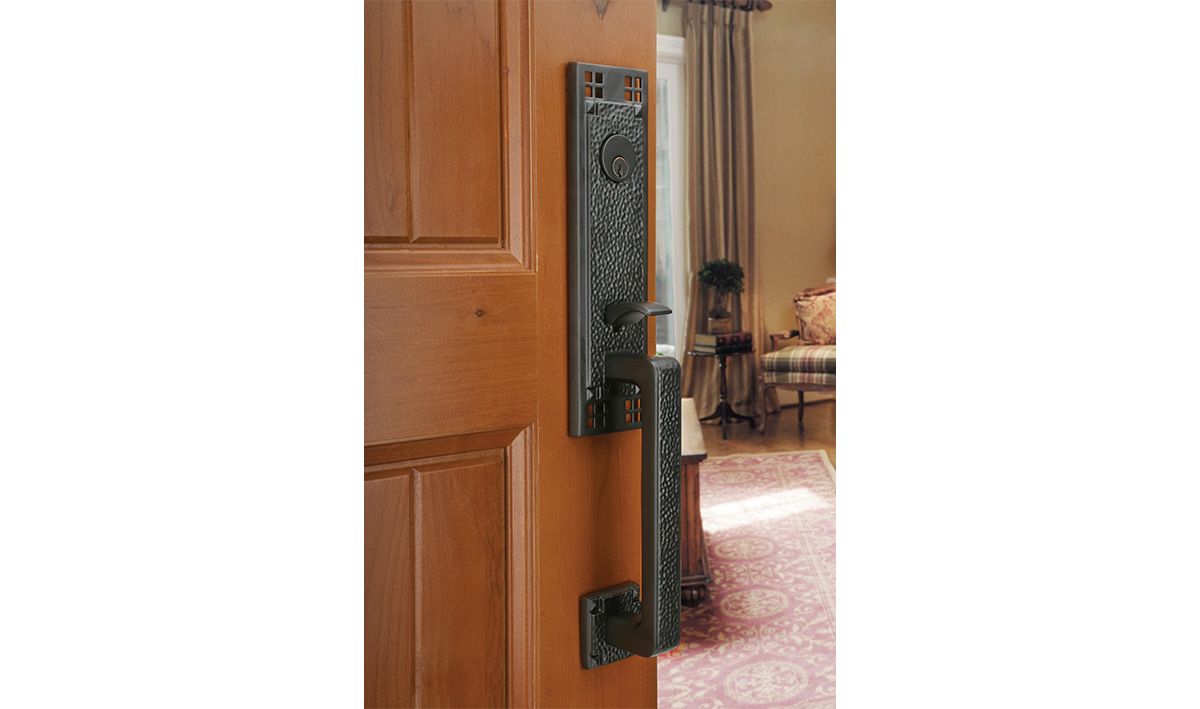 Hammered Vertical Ring Cabinet Pull by Emtek