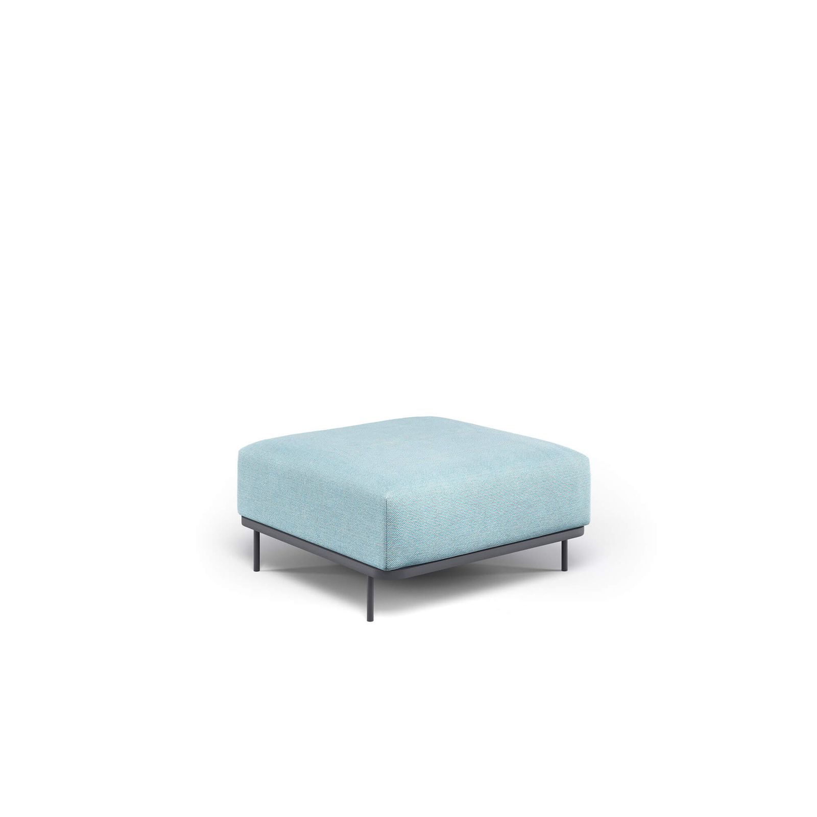 pouffe / outside in Steel, Fabrics Basic, Fabrics Standard, Fabrics exclusive - Collection Cannole by Emu