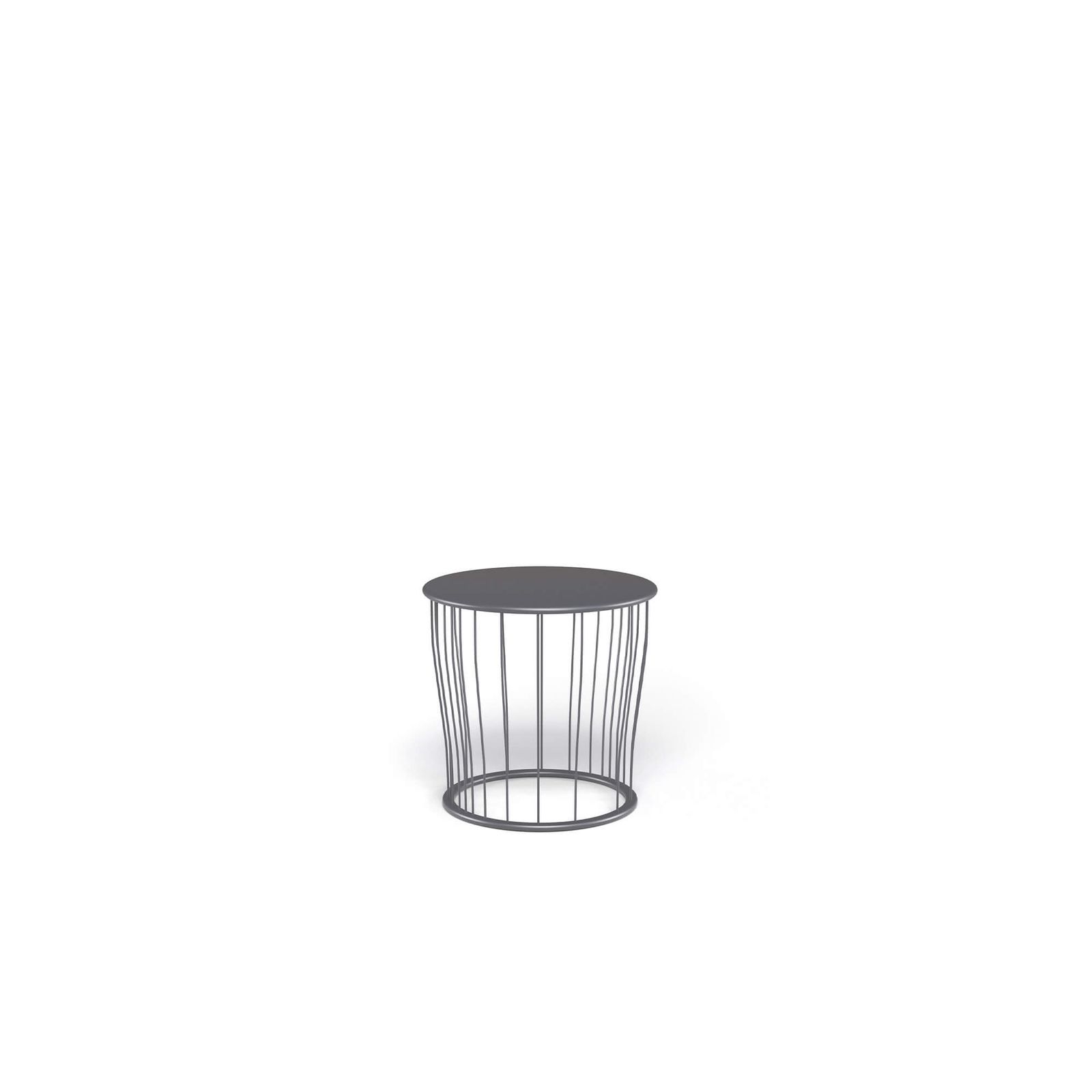small coffee table / outside in Steel - Collection Cannole by Emu