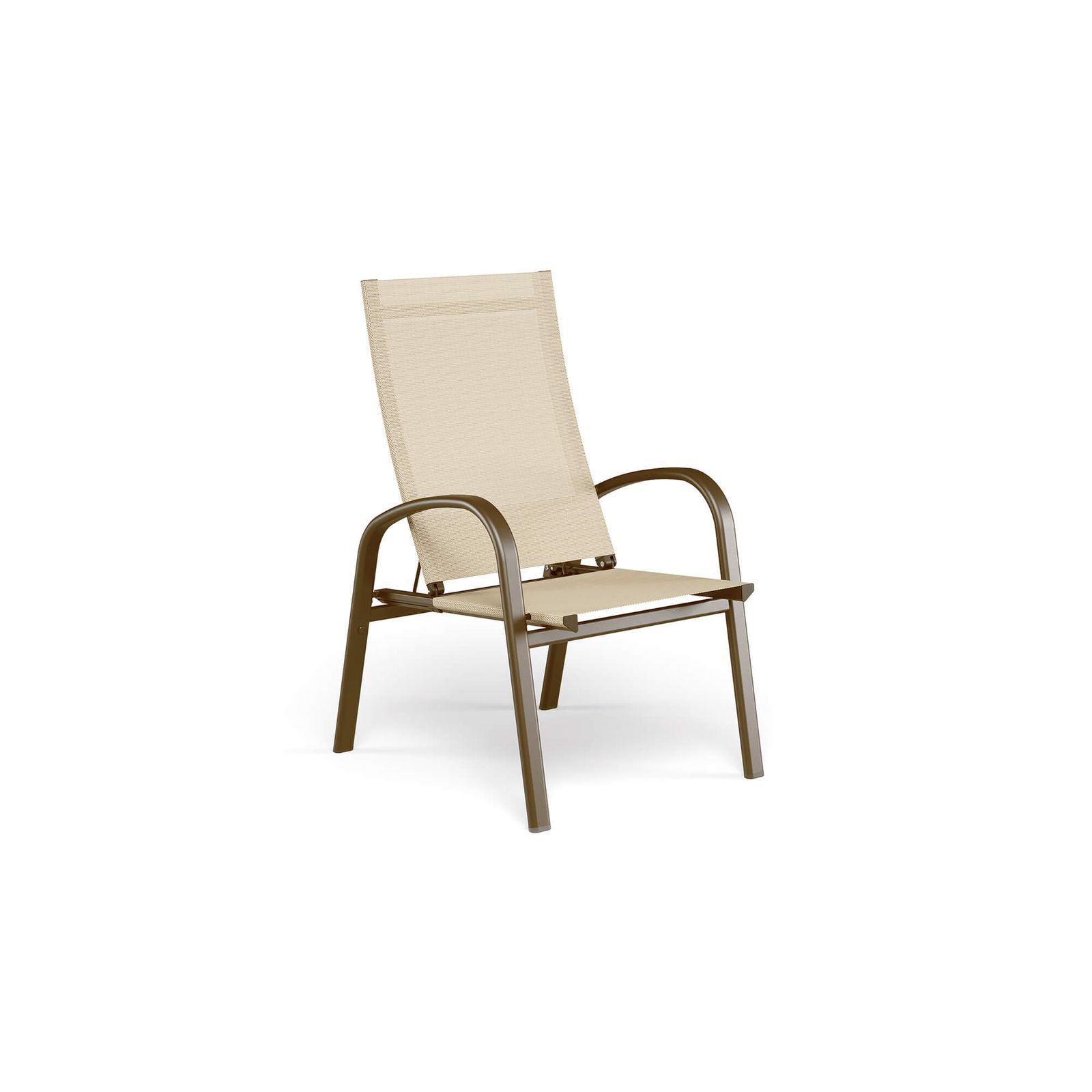 lounge chair / outside in Aluminium, emu-tex - Collection Holly by Emu