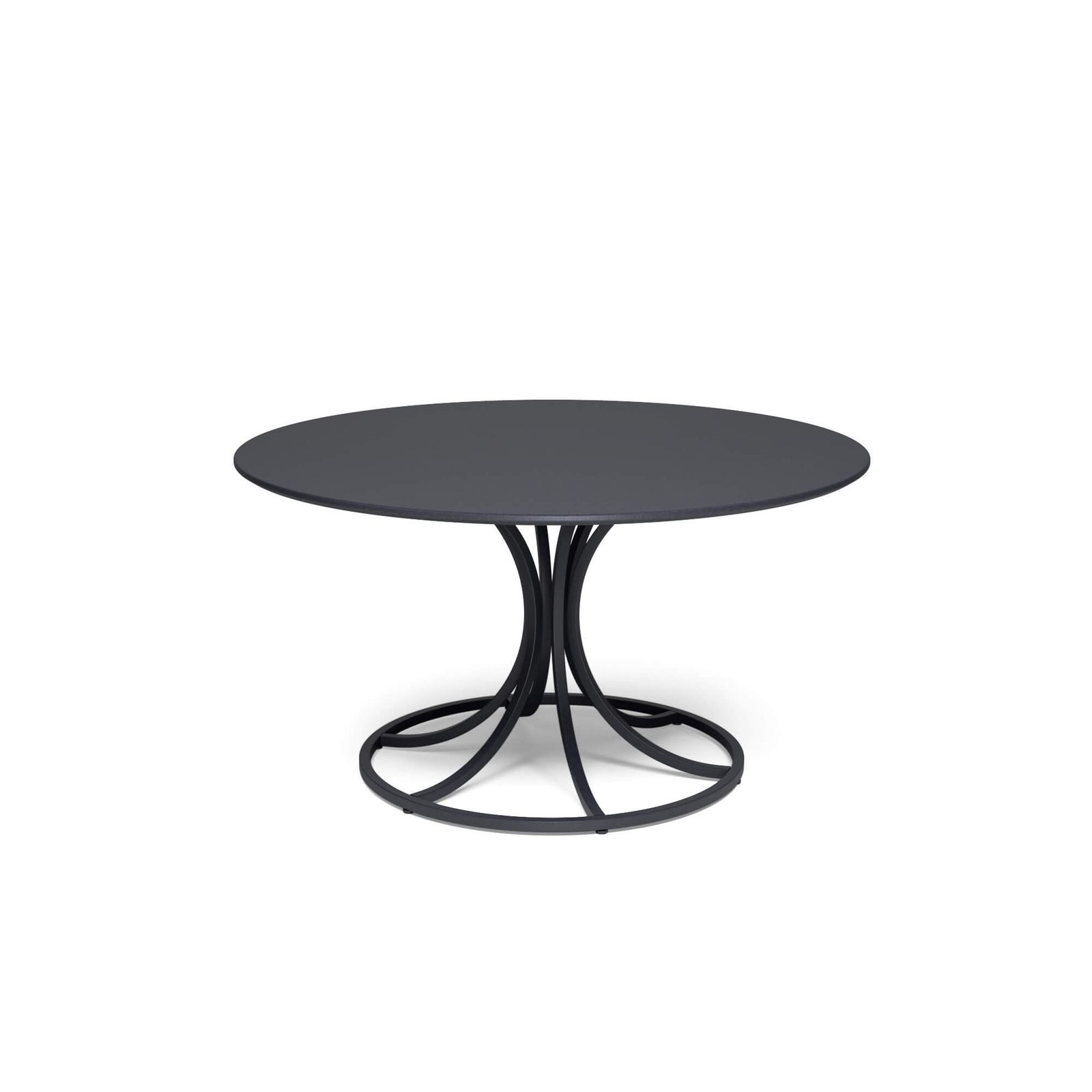 Collier 6/7 Seats round table with steel sheet top by Emu
