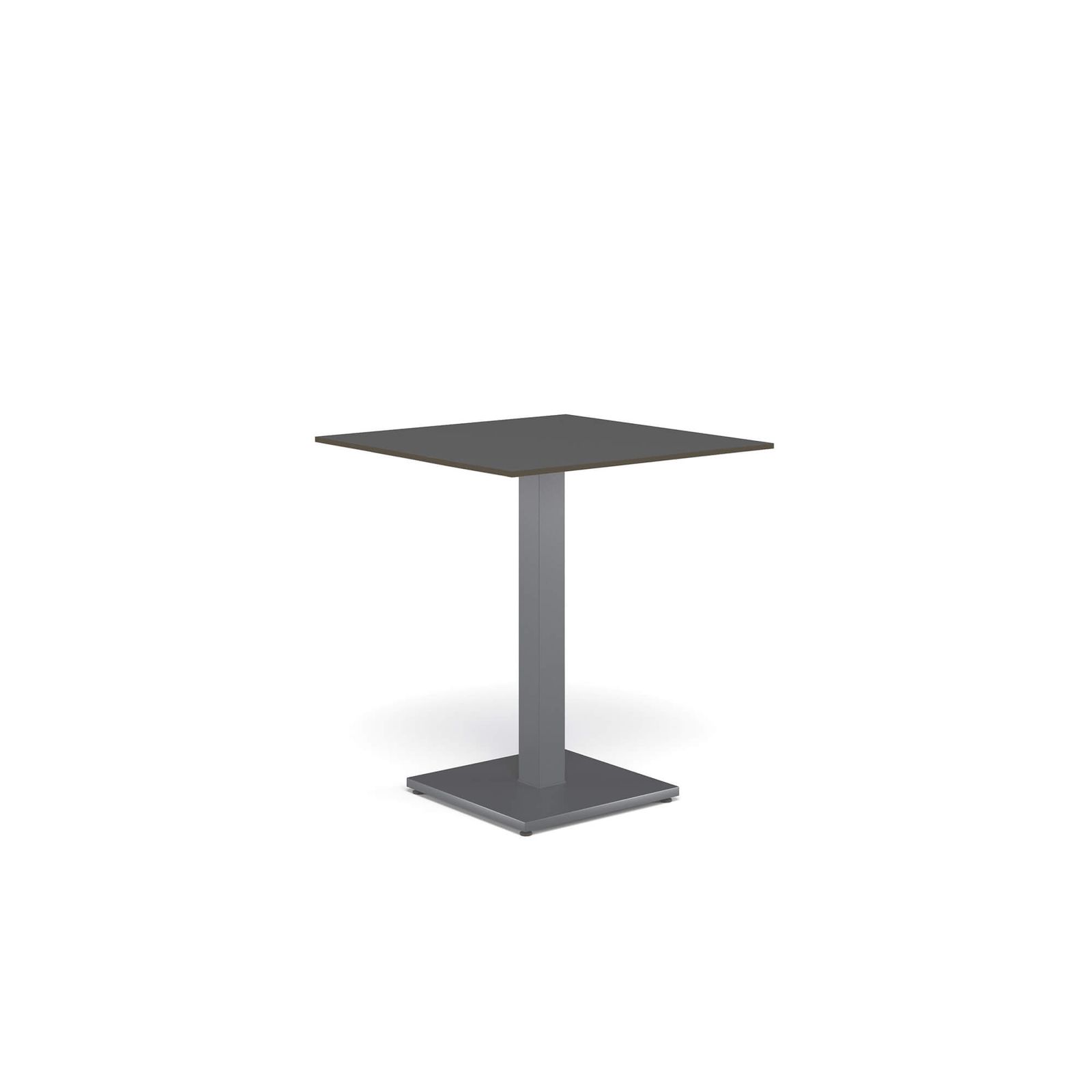 hpl indoor top 69x69 / outside in Steel, HPL - Collection Piani HPL Indoor by Emu